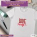 love me T-shirt Stampata