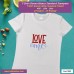 love me T-shirt Stampata