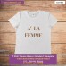 a' la femme T-shirt Stampata