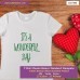 it's a wonderfull day T-shirt stampata