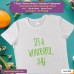 it's a wonderfull day T-shirt stampata