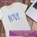 Love T-shirt stampata