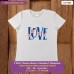 Love T-shirt stampata