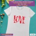 Love T-shirt stampata