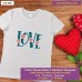 Love T-shirt stampata