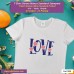 Love T-shirt stampata