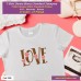 Love T-shirt stampata