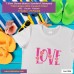 Love T-shirt stampata