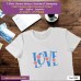 Love T-shirt stampata