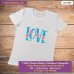 Love T-shirt stampata