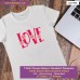 Love T-shirt stampata