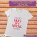 Girl are strong T-shirt stampata