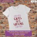 Girl are strong T-shirt stampata