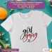 Girl gang T-shirt stampata