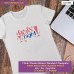 Girl night T-shirt stampata