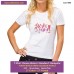 Girl night T-shirt stampata