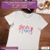 Girl night T-shirt stampata