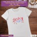 Girl night T-shirt stampata